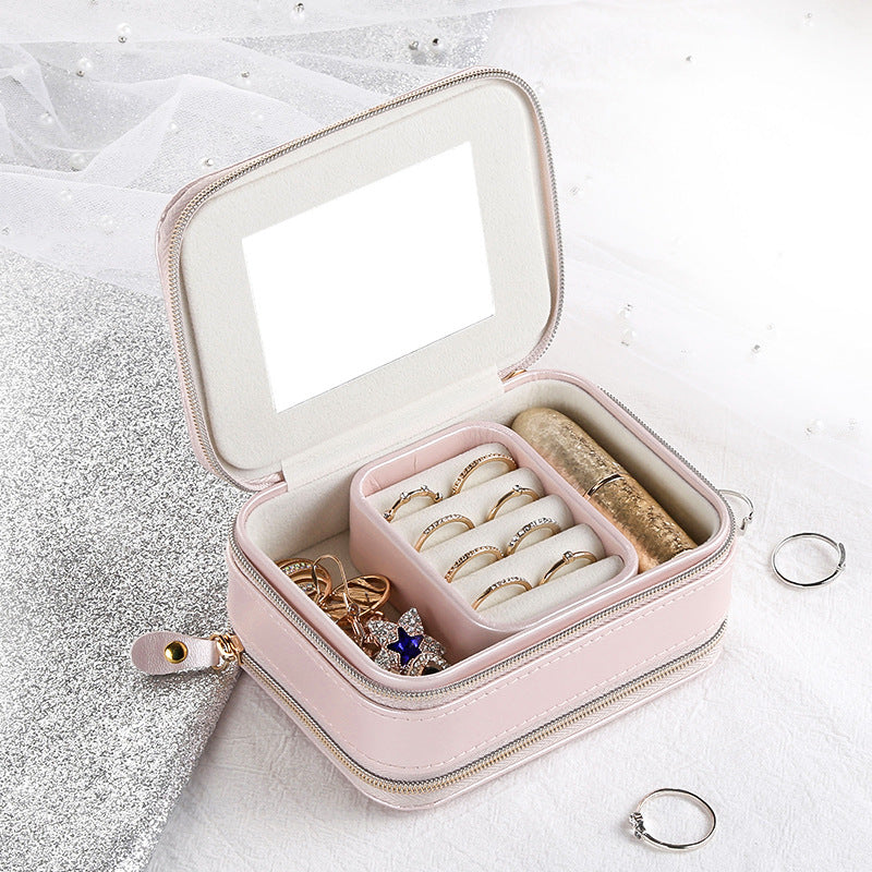 Elegant PU Travel Jewelry Box