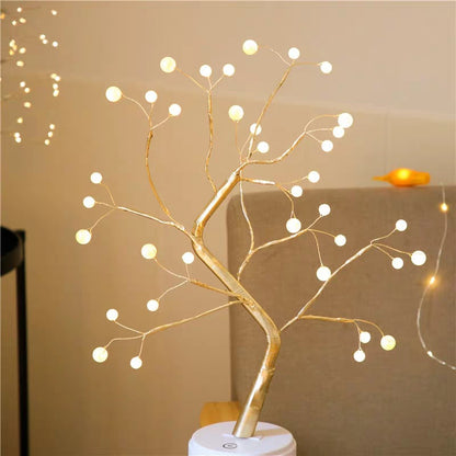 Copper Wire LED Bedroom Lights