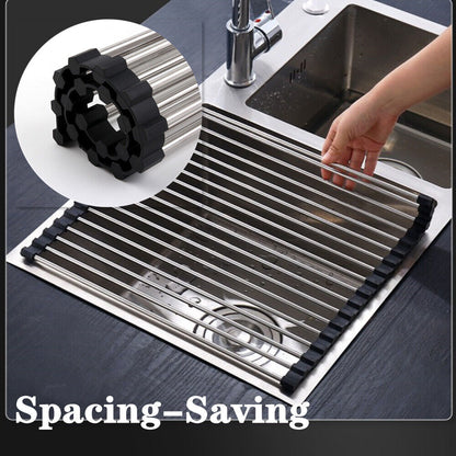 Roll-Up Stainless Steel Sink Drainer