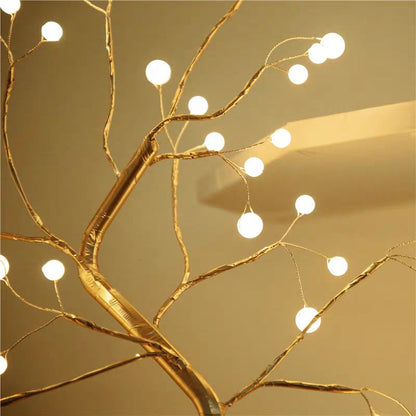 Copper Wire LED Bedroom Lights