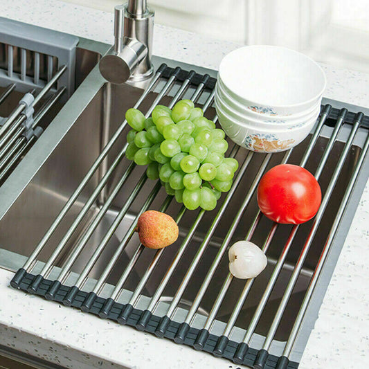 Roll-Up Stainless Steel Sink Drainer