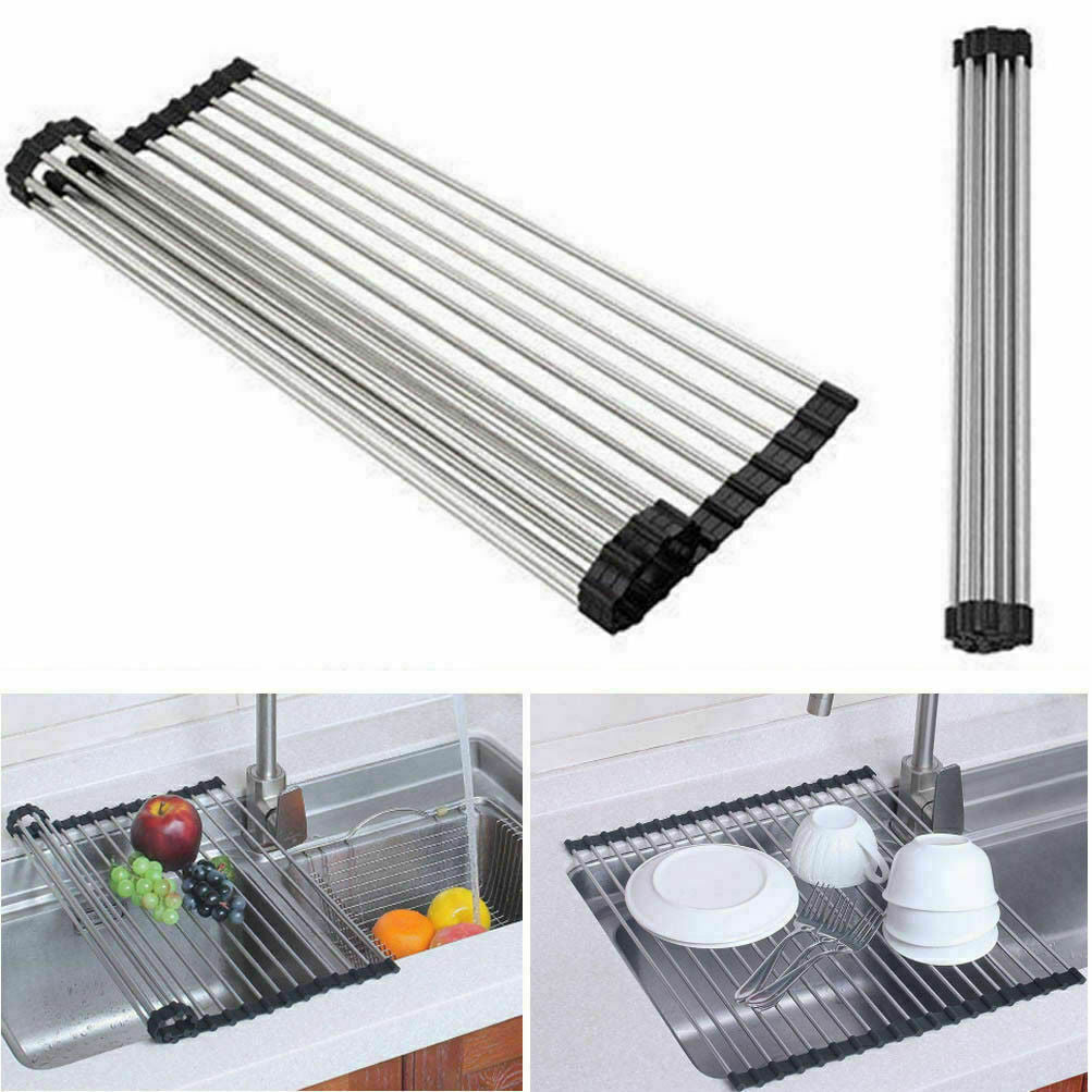 Roll-Up Stainless Steel Sink Drainer