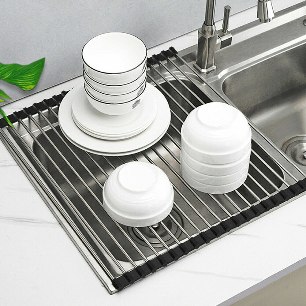 Roll-Up Stainless Steel Sink Drainer